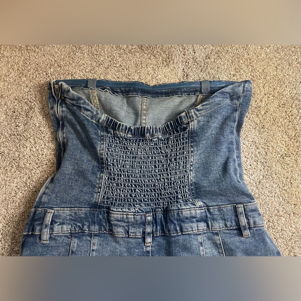 We The Free - Je Suis Pret Barrel Denim Jumpsuit - Size large - Picture 3 of 13